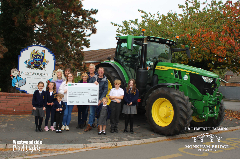 J & J Fretwell Farming donate £2,000 to Westwoodside Academy's PTA